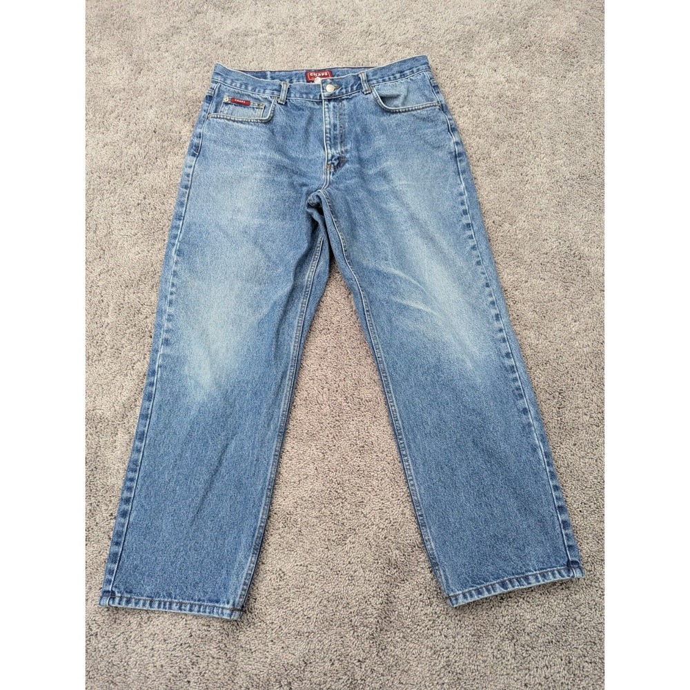 Chap Jeans Mens Size 35 Straight Fit Denim Blue Inseam:‎ 29"